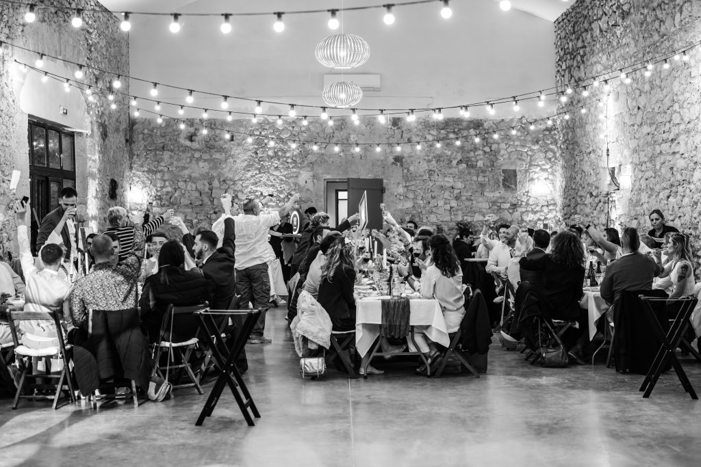 animation d'un repas de mariage dans l'Hérault