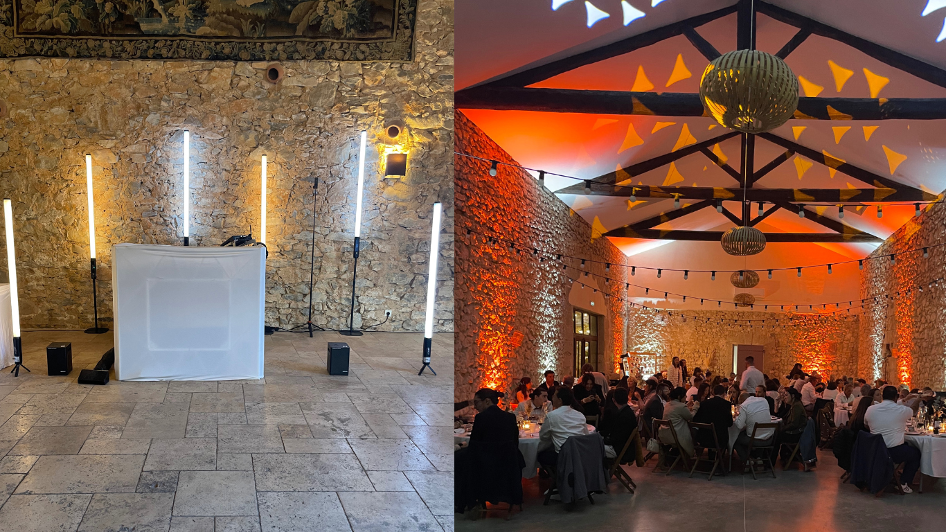 location pack son et lumière à montpellier, sète, Béziers, Agde, Clermont l'Hérault, lunel.