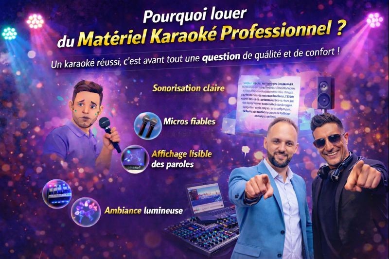 Un karaoké réussi, c’est avant tout une question de qualité et de confort. Pour que tout le monde ose monter sur scène (même les plus timides 😉)